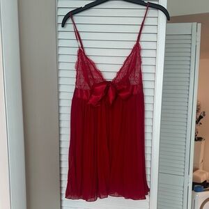 Victoria's Secret Scarlet Lace Chemise